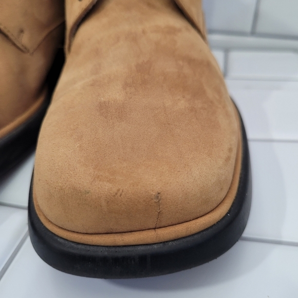 BALLY ROMELLO  Mens Tan Suede Ankle Lace Up Boot Wedge Rubber Sole Size 9E C main image 11